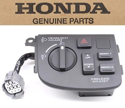 Interruptor de ajuste de precarga de faros 06-10 GL1800 Goldwing Honda nivel de altura #D25 Foto 1 de 3