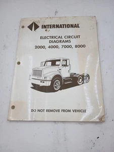 1992 INTERNATIONAL 2000 4000 7000 8000 ELECTRICAL CIRCUIT DIAGRAMS MANUAL BOOK - Picture 1 of 2