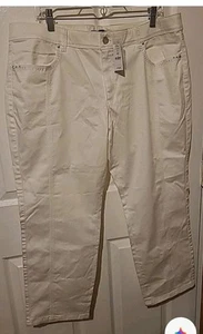 White House Schwarzmarkt Paris Satin Crop weiß Capri 16 Neu mit Etikett Nieten Stickerei  - Bild 1 von 10