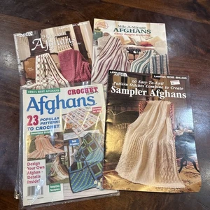Leisure Arts Afghans Crochet Book, Crochet Pattern Lot 4  Mile a Minute - Picture 1 of 12