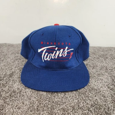 Vintage Minnesota Twins Green Bottom One Size Fits All Wool Blend SnapBack MLB - Image 1 of 4