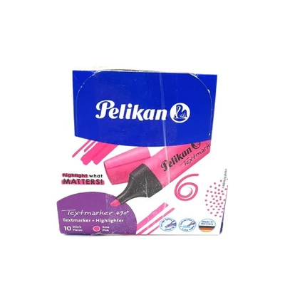 Pelikan Textmarker Leuchtrosa 10 Stück 814102 490 Faltschachtel Marker - Bild 1 von 4
