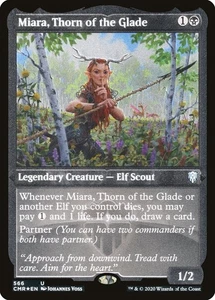 1x Miara, Thorn of the Glade (FOIL ETCHED) - NM - See Pic for Set - Picture 1 of 1