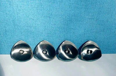 Juego de 4 Candelabros Stelton Danés Acero Inoxidable MID CENTURY MODERN Dinamarca Foto 1 de 4