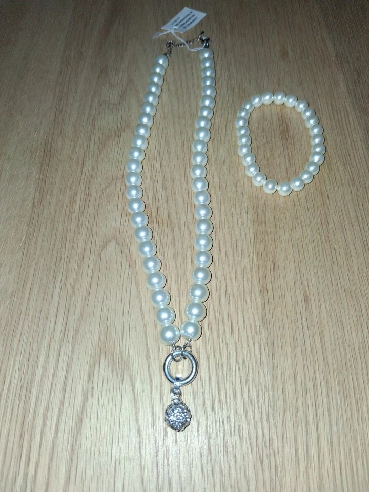 Schmukset 2-tlg/Perlenkette - Bild 1 von 1