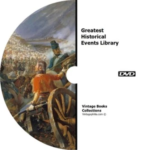 * GREATEST HISTORICAL EVENTS WAR BATTLES EPI C * 100+ RARE ANCIENT BOOKS DVD * - Imagen 1 de 1