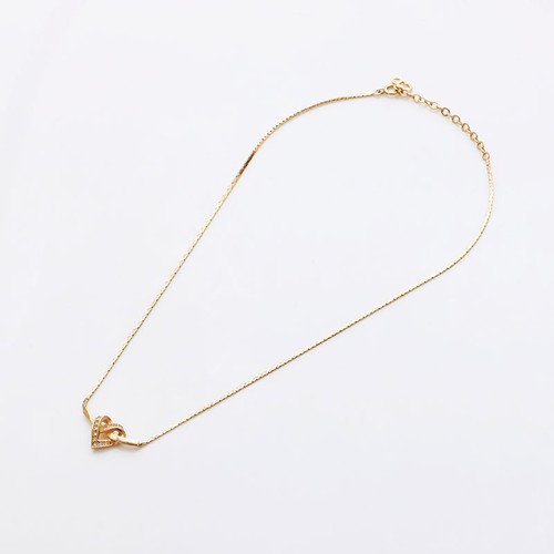 Collana Christian Dior cuore strass oro WS11398
