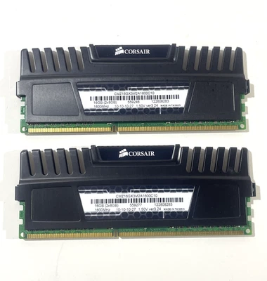 Corsair Vengeance 16GB (2X8GB) DDR3 PC3-12800 1600MHz Desktop CMZ16GX3M2A1600C10 - Image 1 of 3