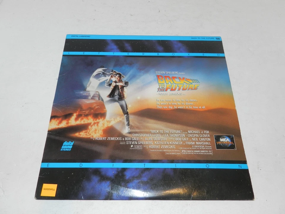 Back to the Future - Steven Spielberg / Michael J Fox - Letterboxed Laserdisc - Image 1 of 2