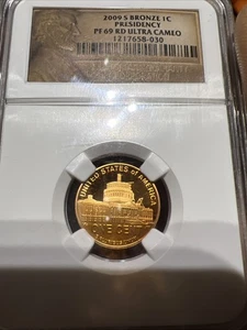 2009 S NGC PF 69 RD Ultra Cameo Bronze Presidency Lincoln Cent Proof Penny 1¢ - Picture 1 of 5