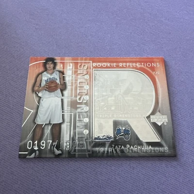 2003-04 Upper Deck Rookie Reflections Triple Dimensions #95 Zaza Pachulia 0197 - Image 1 of 4