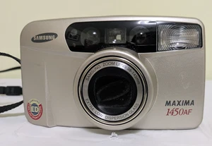 Samsung Maxima 1450 AF Point & Shoot 35mm Camera Auto Focus Tested Working  - Picture 1 of 8