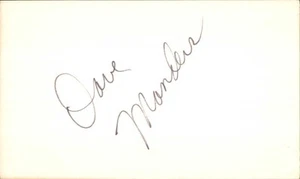 Dave Manders Signed 3x5 Index Card Cut Dallas Cowboys Autograph Den - Picture 1 of 1