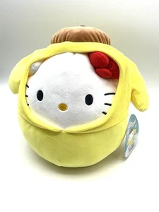 Original Squishmallows Hello Kitty w/ Pompompurin Hoodie 8” Plush New w/ Tag - Picture 1 of 5
