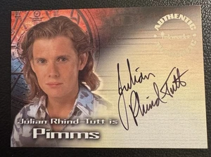 LARA CROFT TOMB RAIDER 2001 Inkworks Auto Card Julian Rhind-Tutt As Pimms #A3 - Picture 1 of 2