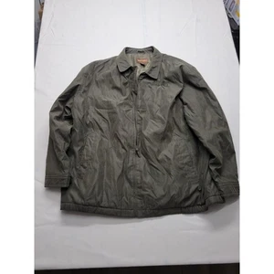 Oak Hill 4XLT Hombres Chaqueta Grande y Alta Forrada Cuello Tareas Abrigo Cremallera Completa Suave Verde - Imagen 1 de 21