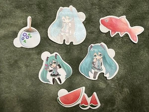 Volcaloid Hatsuni Miku Set Of 6 Stickers - Picture 1 of 7