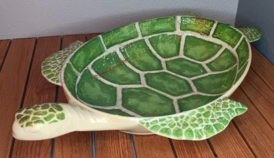 Pier 1 Imports Cuenco para servir de melamina "Speedy The Turtle" 22" x 15".  Foto 1 de 4