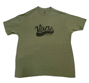 Vintage Mid-2000's Vans Est 66 OD Green XXL Men’s T-Shirt EUC! - Picture 1 of 3