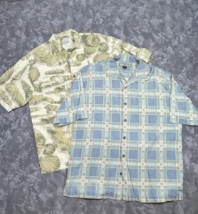 Tommy Bahama Men’s M 100% Silk Shirt – Short Sleeve Button Up Island Style - Picture 1 of 10