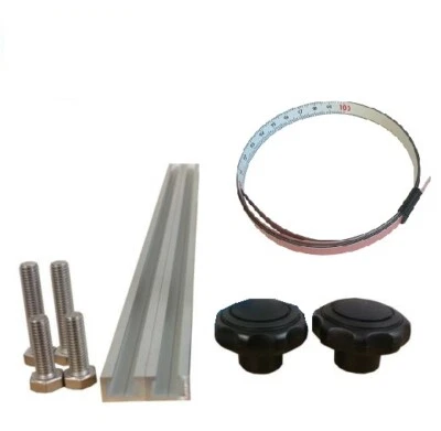 2x 1m M8 Alu C Profil inkl Stahl Maßband selbstklebend Griffmuttern Schrauben - Bild 1 von 4