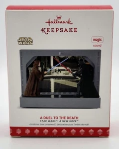 2017 A Duel to the Death Hallmark Keepsake Star Wars A New Hope NIB Ornament - Picture 1 of 3