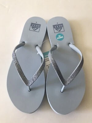 ЖЕНСКИЕ РИФ ПЫЛЬНЫЙ СИНИЙ БЛЕСТЯЩИЙ БЛЕСТЯЩИЙ STARGAZER ШЛЕПАНЦЫ САНДАЛИИ РАЗМЕР 8 НОВЫЙ С ЯРЛЫКАМИ - Изображение 1 из 4