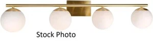 Forte Lighting Farrell - 4 Light 42" Bath Vanity Light -5745-04-12- Gold - Picture 1 of 6