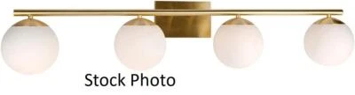 Forte Lighting Farrell - 4 Light 42" Bath Vanity Light -5745-04-12- Gold - Image 1 of 4