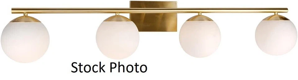 Forte Lighting Farrell - 4 Light 42" Bath Vanity Light -5745-04-12- Gold - Image 1 of 4