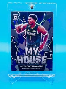 Anthony Edwards RARE OPTIC MY HOUSE REFRACTOR INVESTMENT CARD SP PANINI MVP MINT - Picture 1 of 10