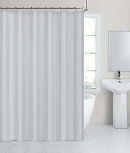 Hotel Collection Water Resistant Fabric Shower Curtain Liners - Light Gray - Picture 1 of 15