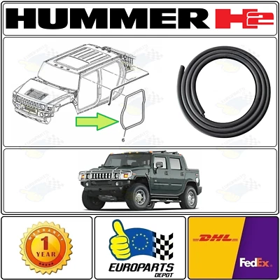 Hummer H2 2003-2009 apertura de puerta delantera sello de goma resistente a la intemperie en la carrocería izquierda o derecha Foto 1 de 4
