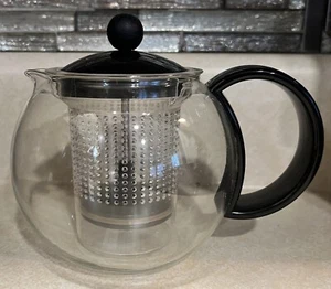 Bodum Assam Glass Tea Pot Press Infuser 17 oz Tea For 2 - Picture 1 of 2