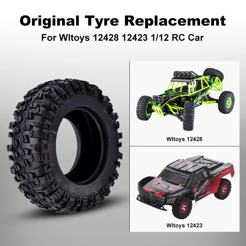 Llantas de goma originales neumáticos para Wltoys 12423 12428 1/12 RC coche rueda derecha neumático Foto 1 de 4