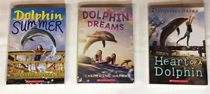 DOLPHIN Chapter Books Grades 2-6 Kids Tweens Age 7-12 Lot of 3 Catherine Hapka - Imagen 1 de 5