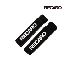 RECARO Genuine Seat Belt Cover Set 2pcs Black Velour Car Racing JDM Japan - Picture 1 of 2