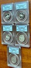 Set of 5 1999 state quarters in PCGS holders