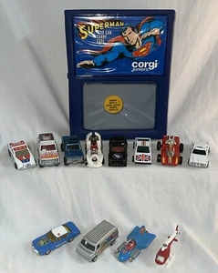 Vntg Corgi Juniors 1978 Superman 12 Car Carry Case. Hot wheels, Metropolis,Corgi - Picture 1 of 24
