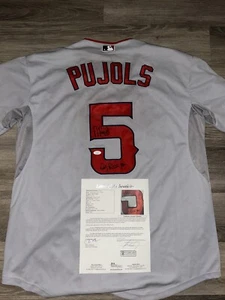 Albert Pujols Signed Autographed Los Angeles Angels Jersey JSA COA Full Letter - Picture 1 of 7
