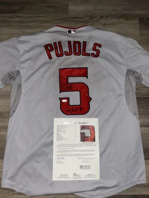 Albert Pujols Signed Autographed Los Angeles Angels Jersey JSA COA Full Letter - Image 1 of 4