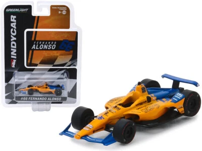 Greenlight 1:64 Indycar 2019 #66 Fernando Alonso McLaren Racing Dell 10845-5A2 - Image 1 of 3