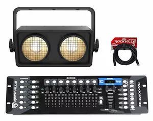 Chauvet Shocker 2 Zone Dance Floor COB LED Blinder Stage Light + DMX Controller - Picture 1 of 11