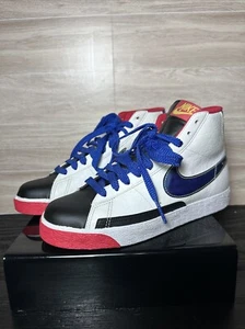 Nike Blazer 317808-102 Iridescent 2009 Womens Shoes Size 8.5 Scale White Leather - Picture 1 of 8