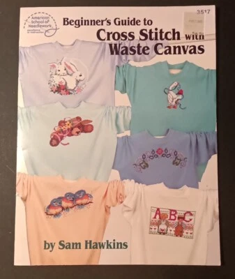 Beginner's Guide to Cross Stitch with Waste Canvas 16 Patterns Charts Birds Duck - Image 1 of 2