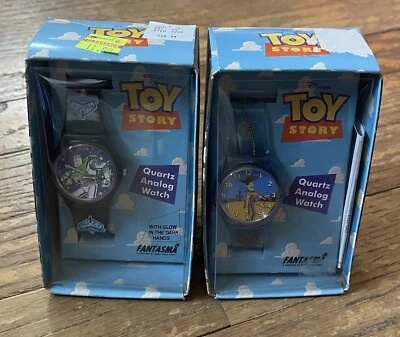 Toy Story Buzz Lightyear & Woody Reloj Analógico Cuarzo Lote de 2 Hasbro De Colección Foto 1 de 4