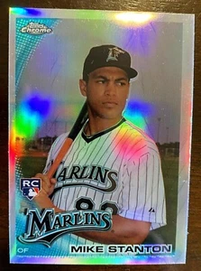Mike Giancarlo Stanton 2010 Topps Chrome REFRACTOR Rookie!Marlins OF RC/Yankees - Picture 1 of 2