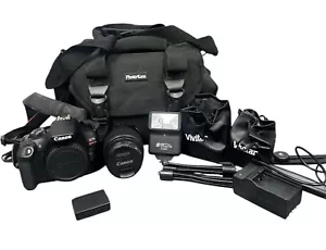Canon EOS Rebel t6, With 18-55mm Zoom Lens, Camera Bag And Accessories. - Picture 1 of 10