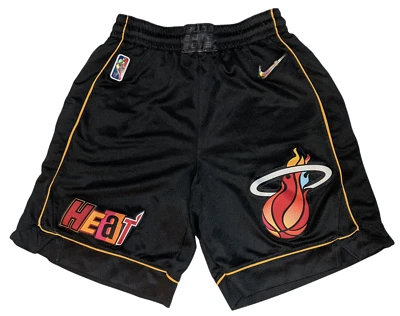 Pantalones Cortos de Baloncesto Nike MIAMI HEAT 2021-22 Talla 38 (Grande) Edición City Dri Fit Foto 1 de 4