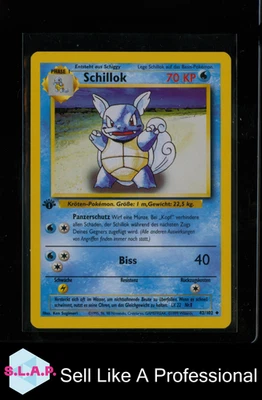 SCHILLOK POKEMON NON HOLO 1ST EDITION BASE SET 42/102 1999 DEUTSCH - Bild 1 von 2
